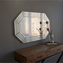 Hanah Home Espejo de Hotel A310Y Plateado
